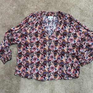 Evereve Ikat shirt size L